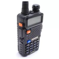 Рация Baofeng UV-5R Tri-Band Черная / Портативная радиостанция Баофенг для охоты и рыбалки с аккумулятором на 1800 мА*ч и радиусом до 10 км