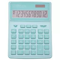 Калькулятор настольный CITIZEN SDC-444GNE (204х155 мм), 12 разрядов, двойное питание, бирюзовый