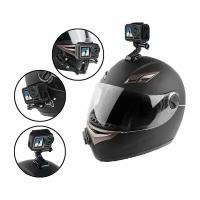 Комплект креплений экшн-камеры на шлем на мотоцикл скутер квадроцикл мопед для мотоциклиста, черный