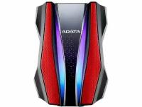 Внешний жесткий диск HDD 2.5", 2Tb, ADATA RGB Lighting HD770G USB3.2, Red/Black (AHD770G-2TU32G1-CRD)