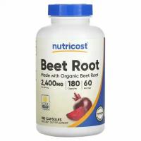 Nutricost, Beet Root, 800 mg, 180 Capsules