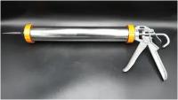 Усиленный Пистолет для герметика закрытый нержавеющая сталь 500 мм