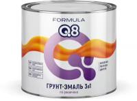 Грунт-эмаль по ржавчине Formula Q8 3 в 1, матовая, 1,9 кг, шоколадная