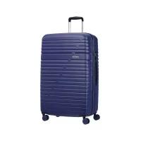 Чемодан American Tourister, пластик, увеличение объема, опорные ножки на боковой стенке