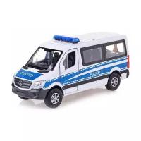 Полицейский автомобиль Welly Mercedes-Benz Sprinter (43731P) 1:50, 14 см, белый