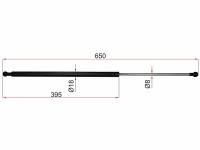 SAT SAT Амортизатор капота TOYOTA LAND CRUISER 200 LEXUS LX570 07-RH=LH SAT ST5344069085