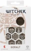 Набор кубиков для настольных ролевых игр Q-Workshop The Witcher Dice Set Geralt – The White Wolf, 7 шт