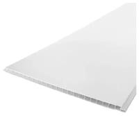Никопласт панель ПВХ 3000х250х8мм белая глянцевая (10шт=7,5м2) / NIKOPLAST стеновая панель ПВХ 3000х250х8мм белая глянцевая фарфор (упак. 10шт.=7,5 кв