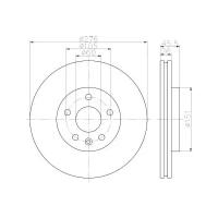 Диск тормозной пер. Cruze, VALEO R3021 (1 шт.)