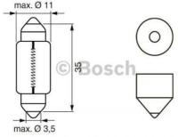 Лампа накаливания противотуманная фара лампа накаливания Bosch 1987302211 C5W E12EL 12V5WC5WPURELIGHT Abarth 500 (312)