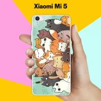 Силиконовый чехол на Xiaomi Mi 5 Много котов / для Сяоми Ми 5