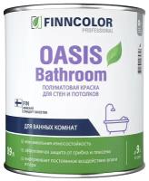 Краска для влажных помещений Oasis Bathroom (Оазис Басрум) FINNCOLOR 0,9л белый (база А)