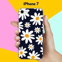 Силиконовый чехол на Apple iPhone 7 Ромашки / для Эпл Айфон 7