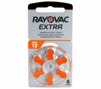 Слуховая батарейка Rayovac 13 1.45V Extra BL6, 6шт