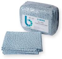 Салфетки безворсовые полипропиленовые для обезжиривания S-WIPE 34х49см цвет синий в упаковке 35 штук