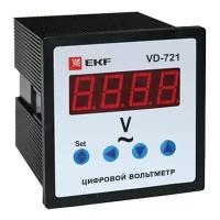 VD-721 Вольтметр цифровой на панель (72х72) однофазный EKF PROxima