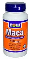 Мака NOW Maca 500 mg 100 капсул