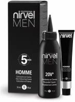 Краситель мужской светло-каштановый Nirvel Homme Hair CT-7 (LIGHT CHESTNUT), 30 мл+30 мл 20v