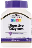 Капсулы 21st Century Digestive Enzymes, 70 г, 60 шт