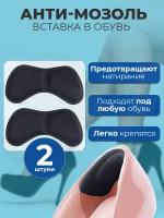 Протектор в обувь на пятку "Анти-мозоль", цвет черный, 1 пара