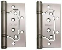 Петли дверные (2 шт) Титан 100x75x2.5 мм (без вреза, накладные на левые и правые двери)