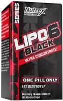 Жиросжигатель Липо 6, для похудения, сушки, Nutrex Lipo-6 Black Ultra Concentrate капсулы 60 шт