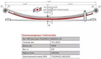 Лист №3 Рессора задняя для ГАЗ NEXT A65R32 4 листа