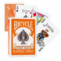 Игральные карты Bicycle Standard Rider Back Orange, оранжевые