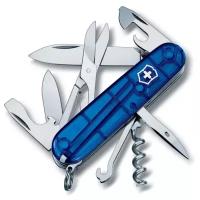 Victorinox. Нож перочинный "Climber", 14 функций, 91 мм, полупрозрачный синий