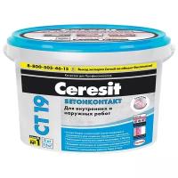 Грунтовка Ceresit CT 19 Бетонконтакт, 3 кг, 3 л, розовый