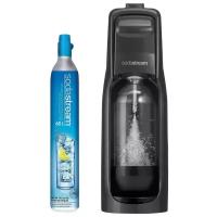 Сифон для содовой SodaStream Jet цвет черный (на 60 л. напитка), бутылка для газирования воды (объемом 1л.)