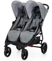 Прогулочная коляска для двойни Valco Baby Slim Twin, Grey marle, цвет шасси: черный