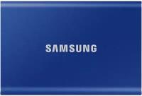 Внешний SSD-накопитель 1Tb Samsung T7 MU-PC1T0H/WW (SSD) USB 3.2 Type C Синий