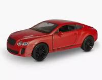 Машинка металлическая Модель 1:38 Бентли Континенталь Bentley Continental Supersports красный