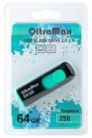 Флешка OLTRAMAX OM-64GB-250 64 Гб, бирюзовый