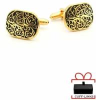 Запонки Ancient Greece Style Gold CUFF-LINKS