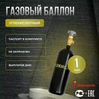 Баллон для газов 1 л W19.2 крашеный, с вентилем ВК-2 (Углекислота)