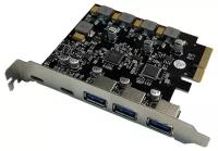 Контроллер PCIe x4 v3.0 (ASM3142+VL820-Q8) | USB 3.2 Gen2x1, 2xType-C + 3xUSB-A | ORIENT AM-U3142PE-3A2C