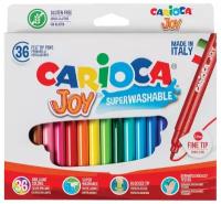 Фломастеры Carioca "Joy", 30цв., 36шт., смываемые, картон, европодвес