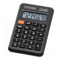 Калькулятор карманный Citizen LC-310NR, 8 разр, питание от батарейки, 69*114*14мм, черный