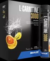 MAXLER EU L-Carnitine 3000 7x25ml (Citrus Flavor)