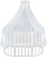 Балдахин с кружевом AmaroBaby Pearly 150x300 см. (белый)