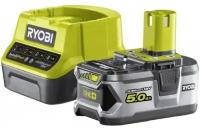 Аккумулятор + зарядное устройство Ryobi RC18120-150 ONE+, 18V, Li-Ion, 5Ah