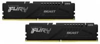 Модуль памяти Kingston 32GB (2x16GB) DDR5 5200 DIMM FURY Beast Black EXPO Gaming Memory KF552C36BBEK2-32 Non-ECC, CL36, 1.25V, 1RX8