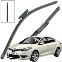 Дворники Renault Fluence L30 Рено Флюенс рест. 2012 2013 2014 2015 2016 2017 Щетки стеклоочистителя бескаркасные 600-400 2шт