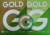 Gold B2 First комплект Учебник + рабочая тетрадь + DVD