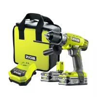 Аккумуляторная ударная дрель-шуруповерт RYOBI R18PD-LL15S