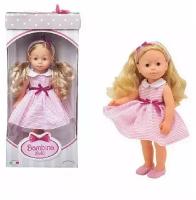 Кукла Dimian Bambolina Boutique 40 см, розовое полосатое платье BD1600-M37/полосатое