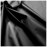Ткань курточная плащевка Оксфорд 210D PU 1000, черный ширина 150см длина 100см