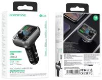 FM модулятор Borofone BC38, BT/USB/SD/FM, черный, Power Delivery / PD, Quick Charge 3.0 / QC3.0 / АЗУ